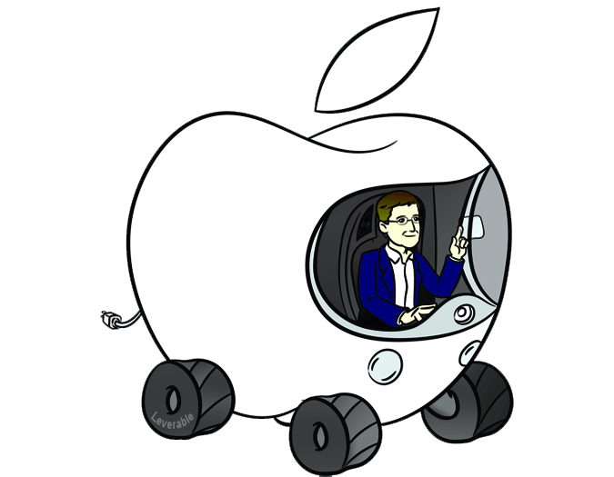 Tim Cook Driving Apple Car