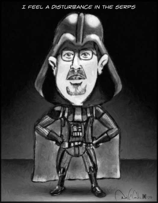 Matt Cutts Darth Vader Cartoon: "I feel a disturbance in the SERPs"