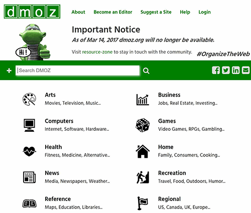 DMOZ Web Directory
